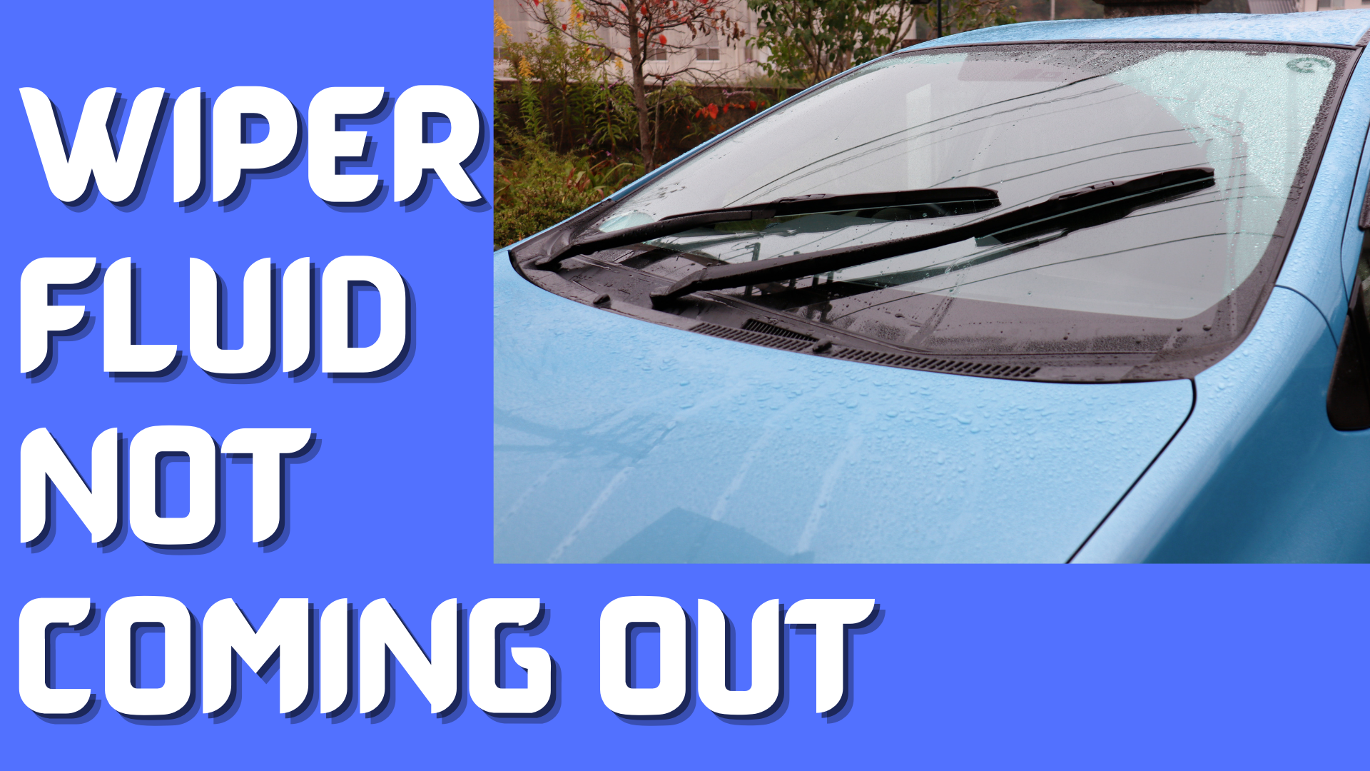 windshield wiper fluid not coming out